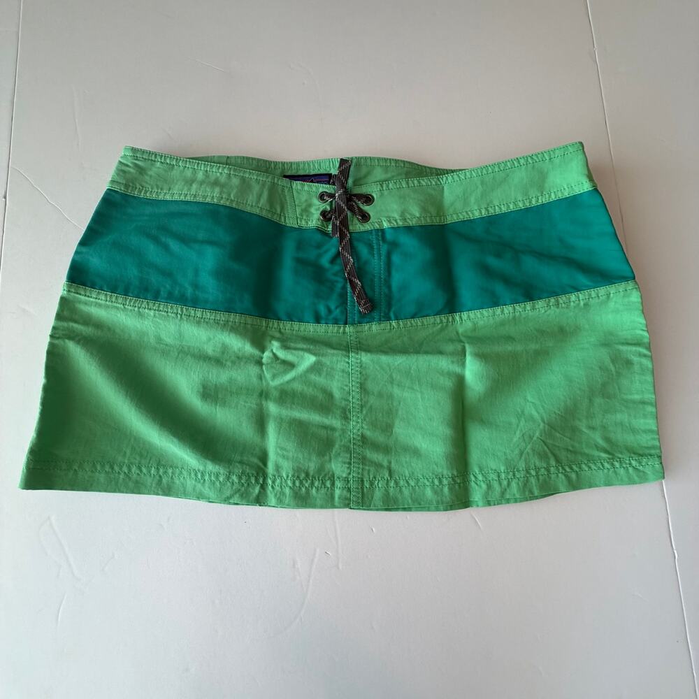 Patagonia Womens Board Skirtie Swim Suit Cover Up Green Teal